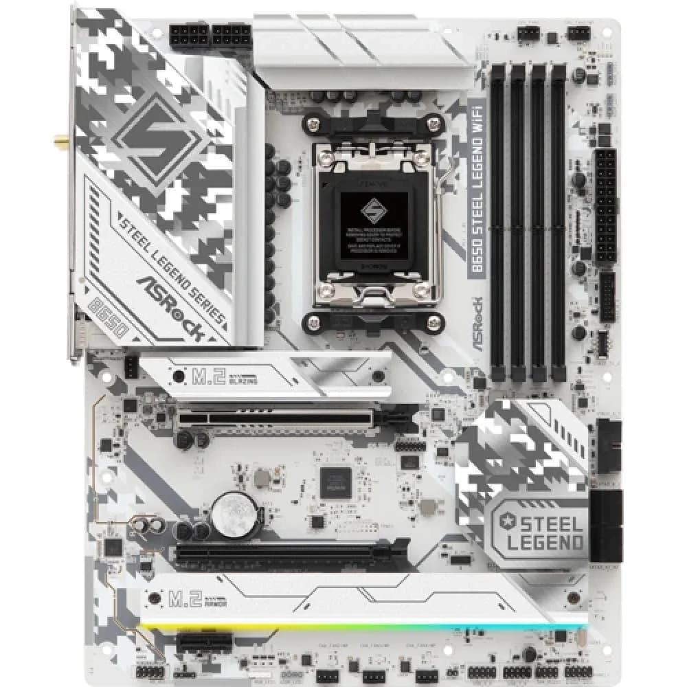 Материнская плата ASRock B650 STEEL LEGEND WIFI AM5 4xDDR5 4xSATA3 2xM.2 HDMI DP ATX