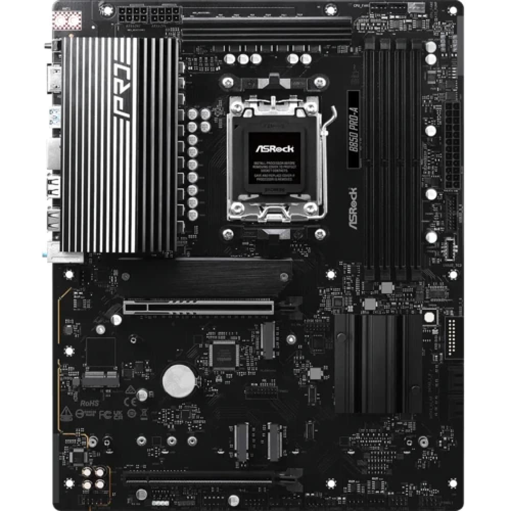Материнская плата ASRock B850 PRO-A AM5 4xDDR5 4xSATA 3xM.2 1xUM.2 18xUSB 1xHDMI 1x2,5GLAN ATX