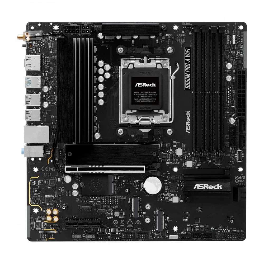 MB Socket AM5, MATX, AMD B850 (DP+HDMI), ASRock B850M PRO-A WIFI, 4DDR5, PCIx16