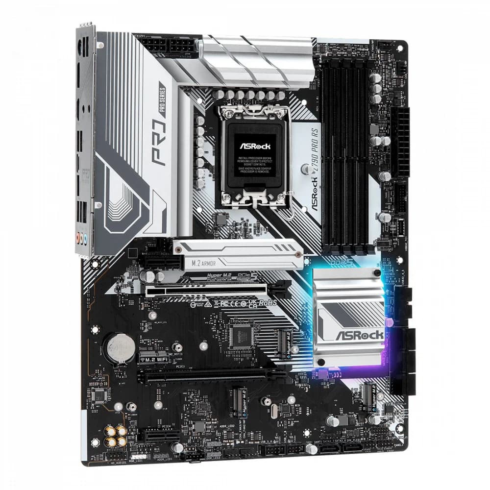 Z790 PRO RS, Socket 1700, Intel®Z790, 4xDDR5-4800, HDMI+DP, 2xPCI-Ex16, 2xPCI-Ex1, 8xSATA3(RAID 0/1/5/10), 4xM.2, 8 Ch Audio, 1x2.5GLan, (4+4)xUSB2.0, (3+4)xUSB3.2, (1+1)xUSB3.2 Type-C™, ATX, 1xPS/2