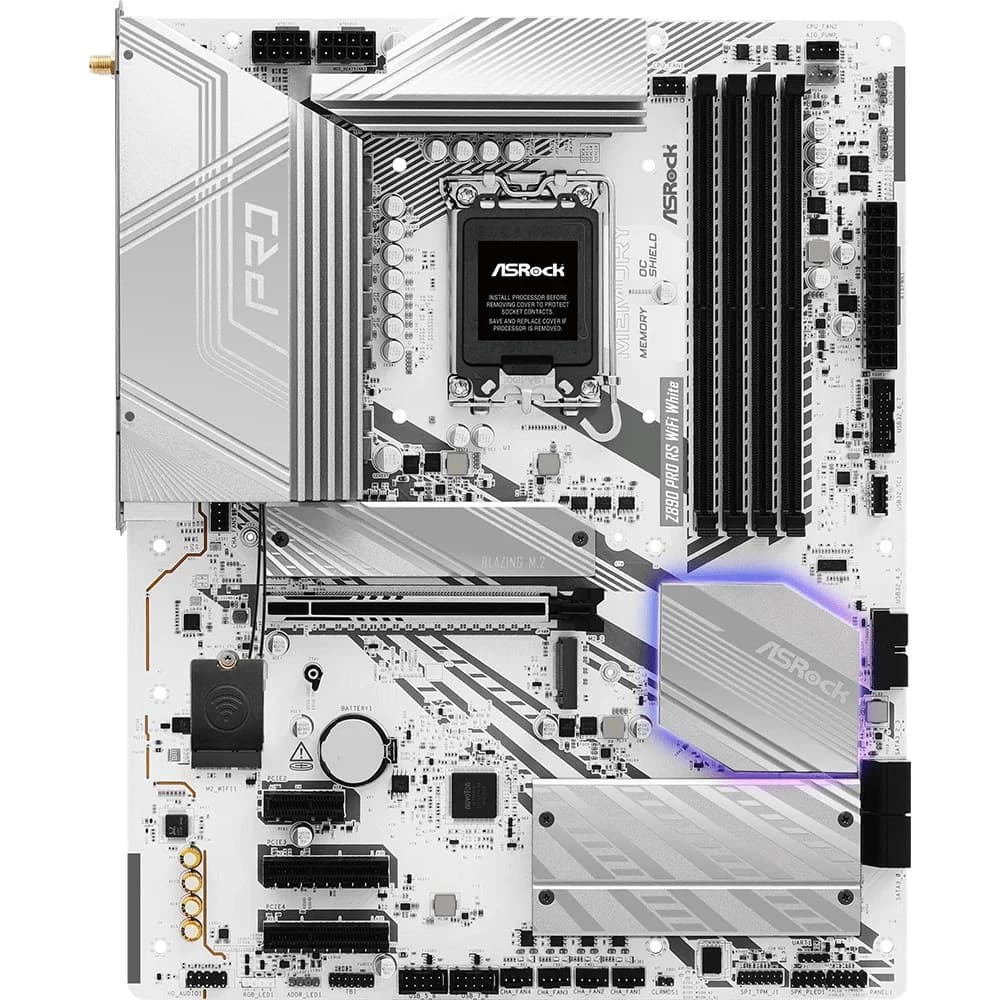 Материнская плата ASRock Z890 PRO RS WIFI WHITE, RTL