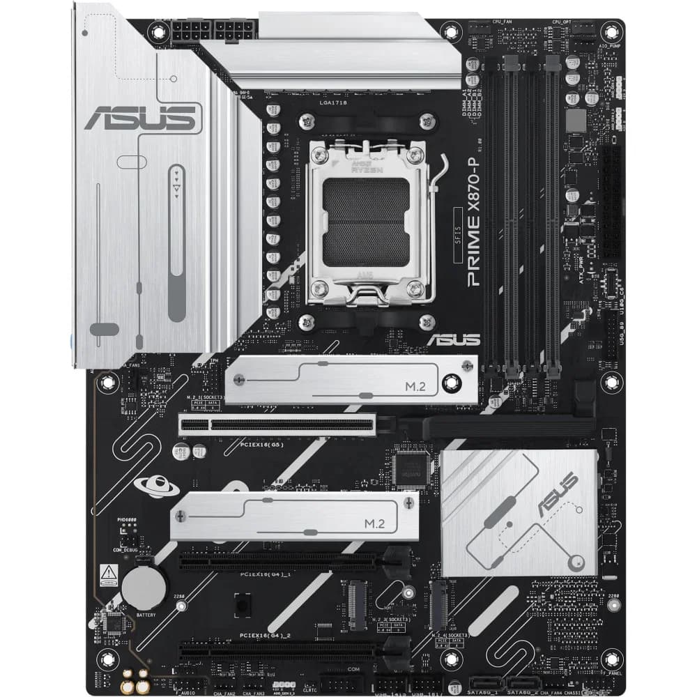 Материнская плата ASUS PRIME X870-P AM5 ATX 4xDDR5 3xPCIEx16 4xM.2 2xUSB-C HDMI 2.5GLAN