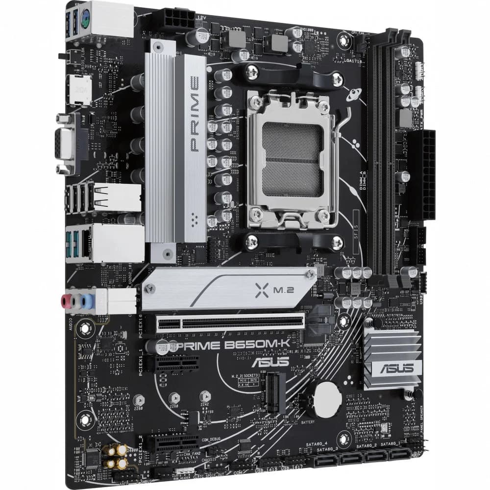 MB Socket AM5, MATX, AMD B650 (VGA+HDMI), ASUS PRIME B650M-K, 2DDR5, PCIx16, 2PCIx1