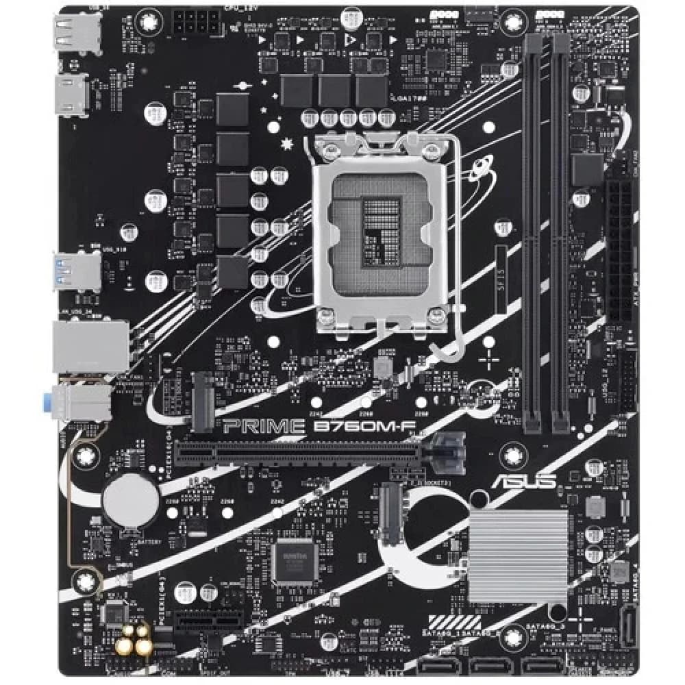 Материнская плата Asus PRIME B760M-F Soc-1700 Intel B760 2xDDR5 mATX AC`97 8ch(7.1) GbLAN RAID+HDMI