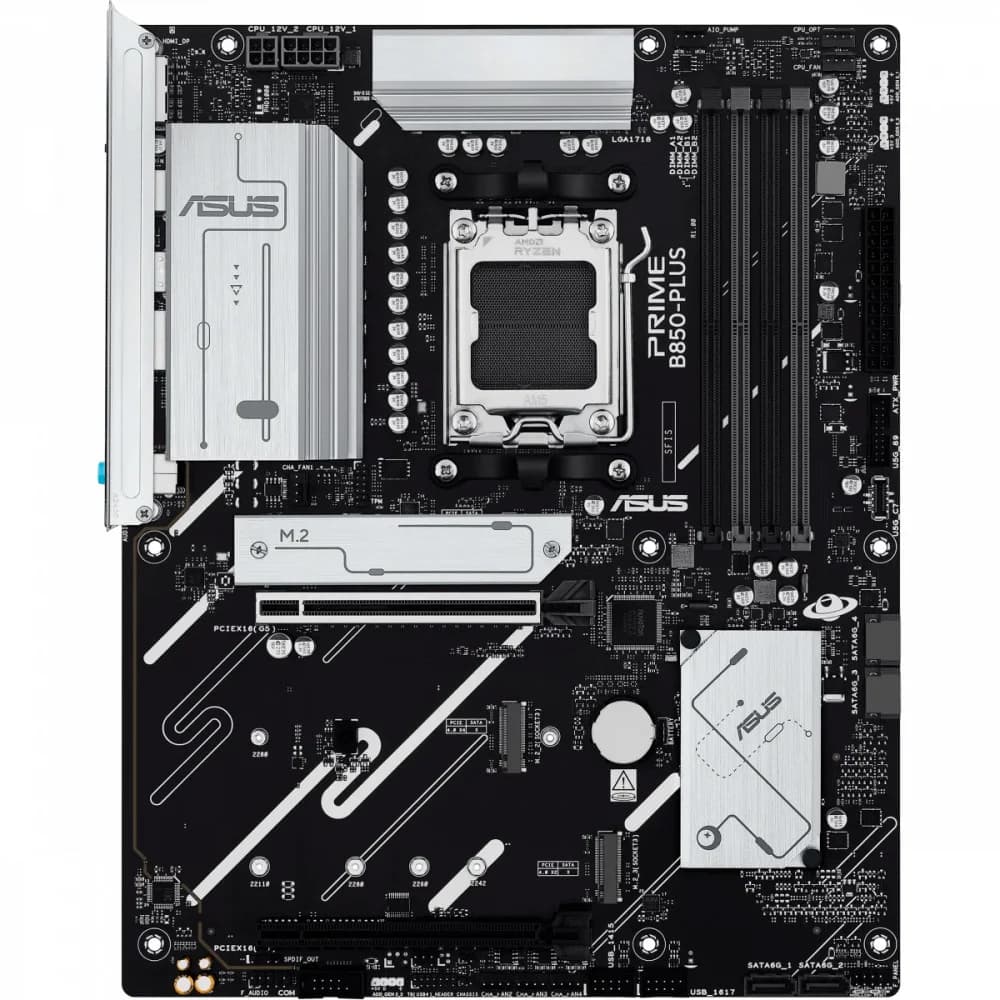 Материнская плата Asus PRIME B850-PLUS-CSM SocketAM5 AMD B850 4xDDR5 ATX AC`97 8ch(7.1) 2.5Gg RAID+HDMI+DP