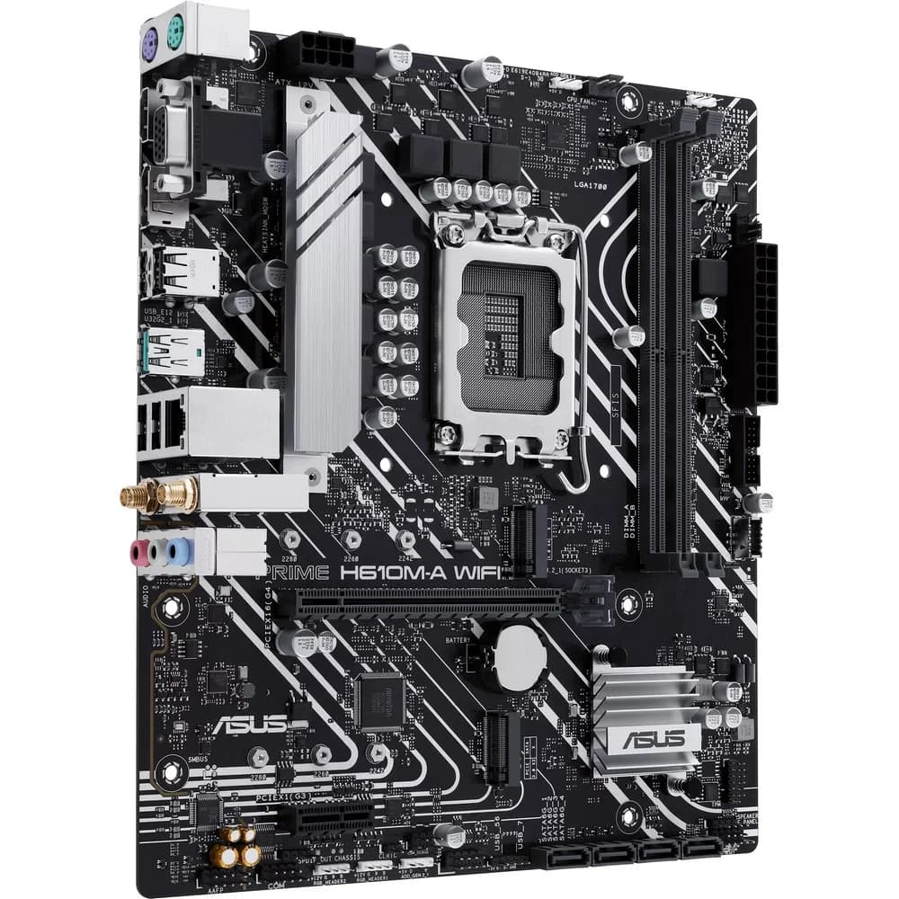 MB Socket1700, MATX, iH610 (VGA+DVI+HDMI), ASUS PRIME H610M-A WIFI, 2DDR5, PCIx16, PCIx1