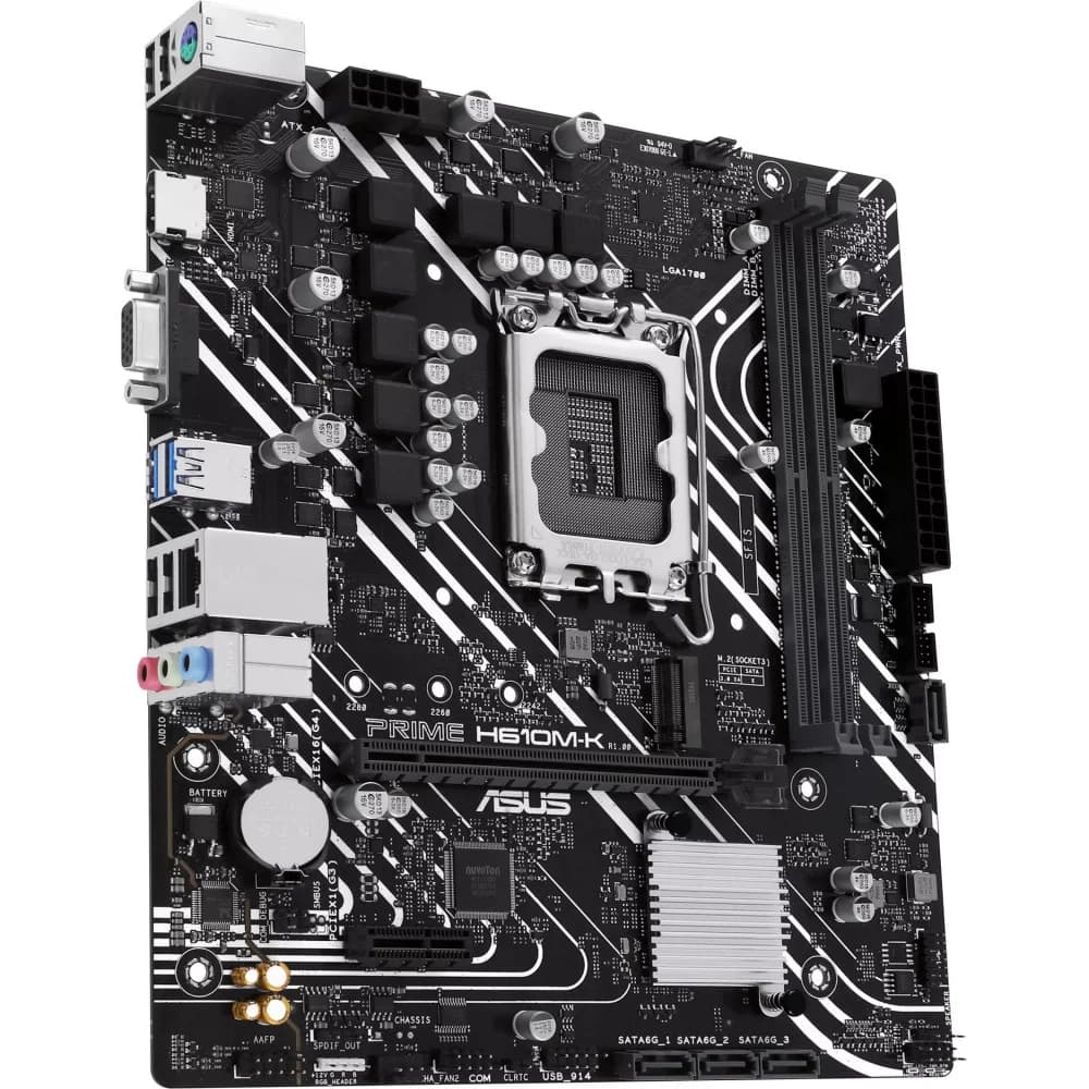 MB Socket1700, MATX, iH610 (VGA+HDMI), ASUS PRIME H610M-K, 2DDR5, PCIx16, PCIx1