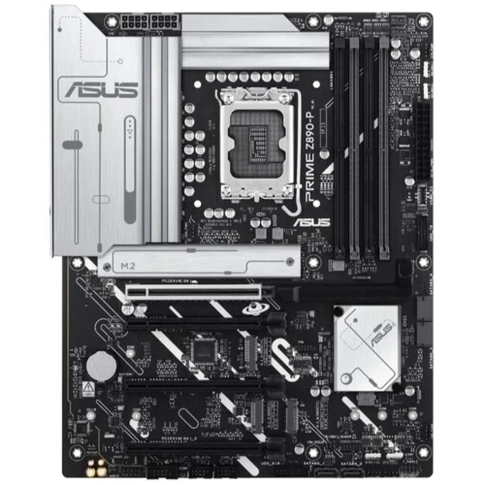 Материнская плата ASUS PRIME Z890-P, LGA1851 Z890, 4xDDR5, 4xSATA3, 4xM.2, 1xHDMI, 1xDP, 1xPCIe5.0x16, 2xPCIe4.0x16 ATX