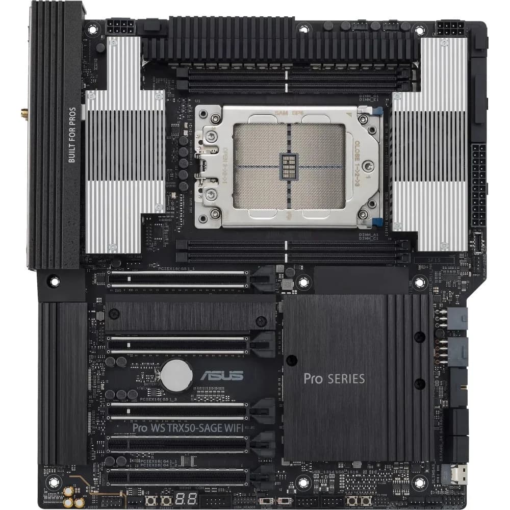 ASUS PRO WS TRX50-SAGE WIFI, AMD TRX50, 4*DDR5, 4*SATA, 3*M.2, 6*USB 3.2, 2*USB 2.0,Type-C, 5*PCIx16, CEB 90MB1FZ0-M0EAY0