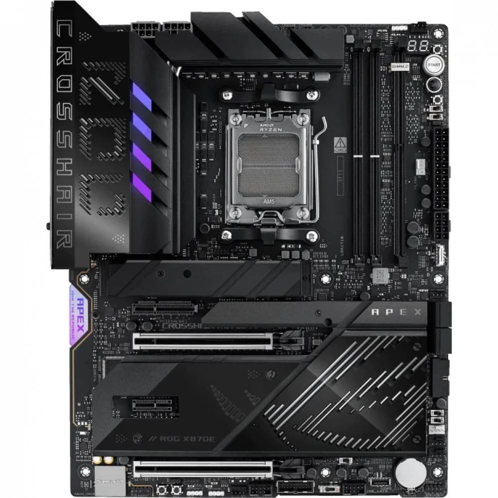 Сист.плата ASUS ROG CROSSHAIR X870E APEX, X870E, AM5, 2xDDR5, 2xPCI-E x16, PCI-E x1, 5xM2, SATA, 2xUSB4, Wi-Fi 7, BOX