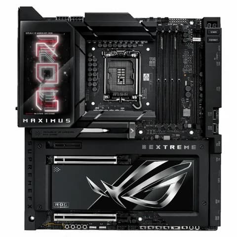 Материнская плата ASUS ROG MAXIMUS Z890 EXTREME, LGA1851, Z890, 4*DDR5, 4*SATA, 6*M.2, 7*USB 3.2, Type-C, 2*PCIx16, 2*PCIx4, 2*Thunderbolt™ 5, HDMITM, ATX 90MB1IA0-M0EAY0