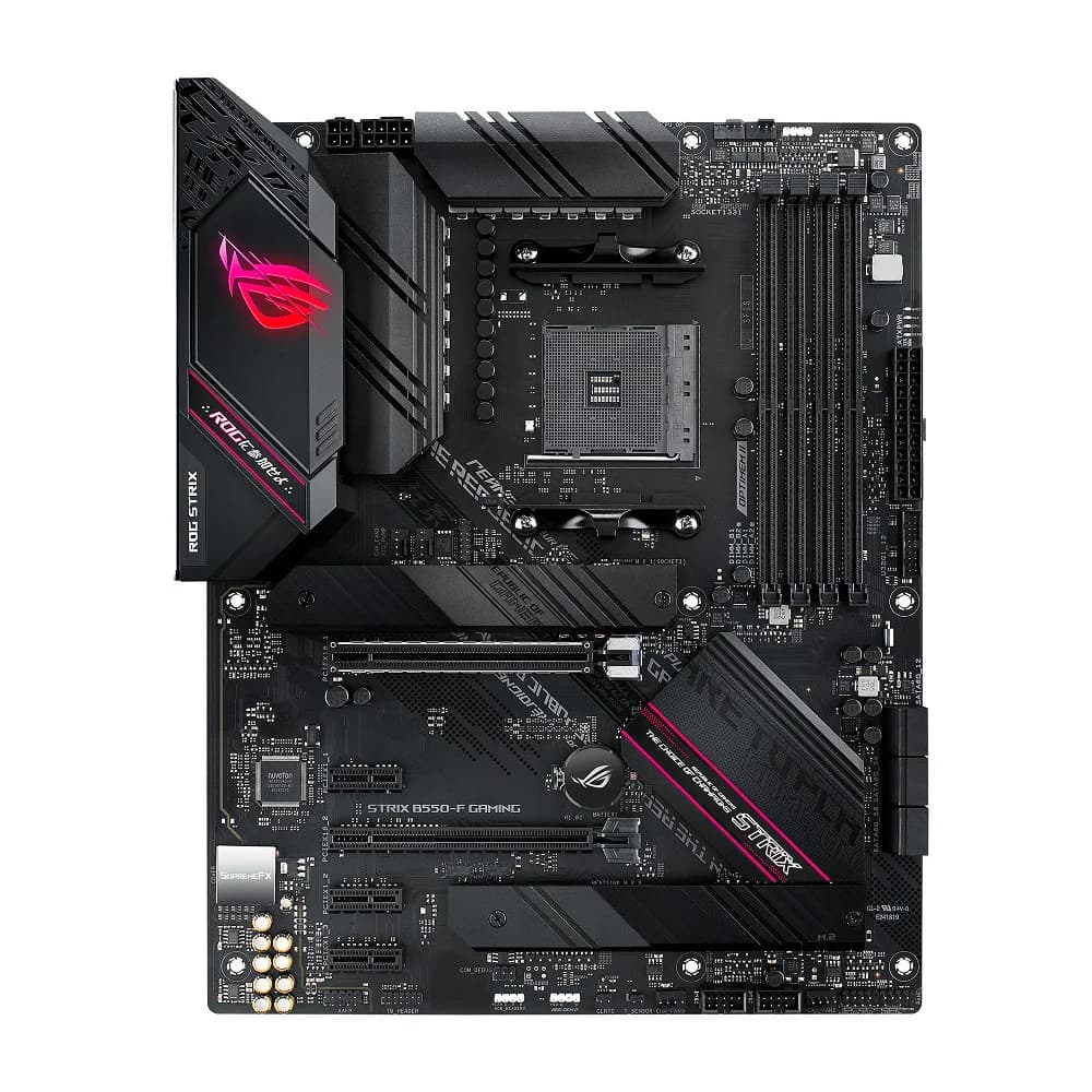 Материнская плата Asus ROG STRIX B550-F GAMING Soc-AM4 AMD B550 4xDDR4 ATX AC`97 8ch(7.1) 2.5Gg RAID+HDMI+DP