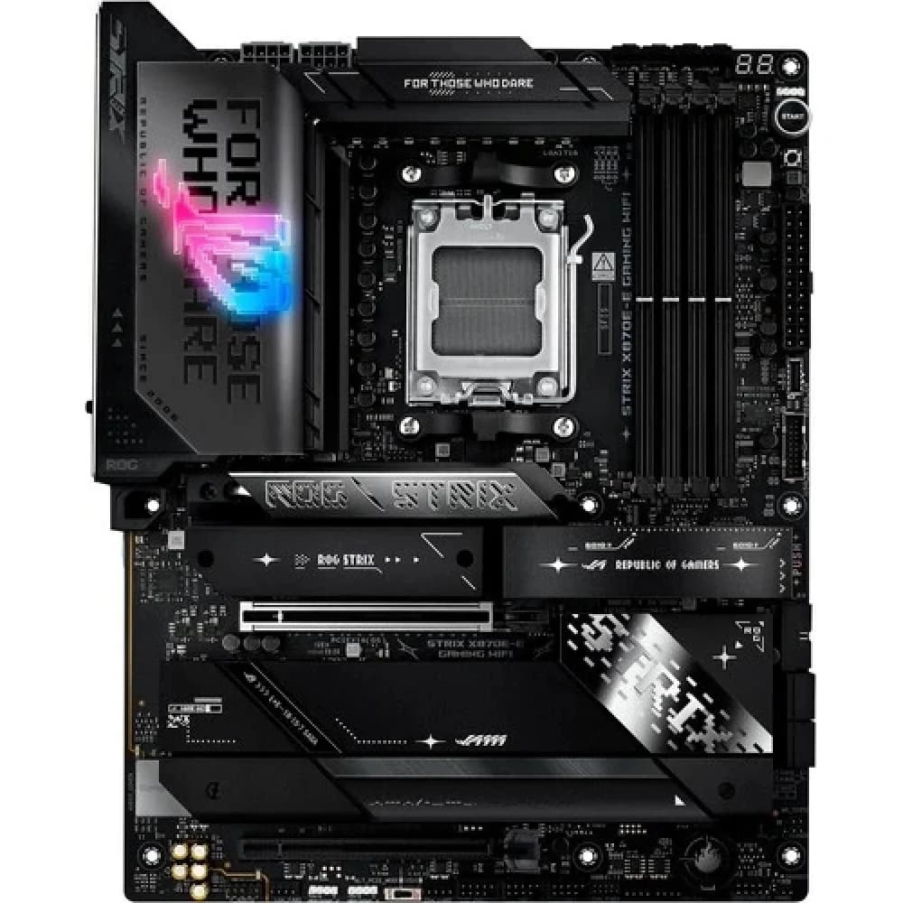 Сист. плата ASUS ROG STRIX X870E-E GAMING WIFI,X870E,AM5,4xDIMM DDR5,2xPCI-E x16,5xM.2,4xSATA,HDMI,WIFI7,BOX