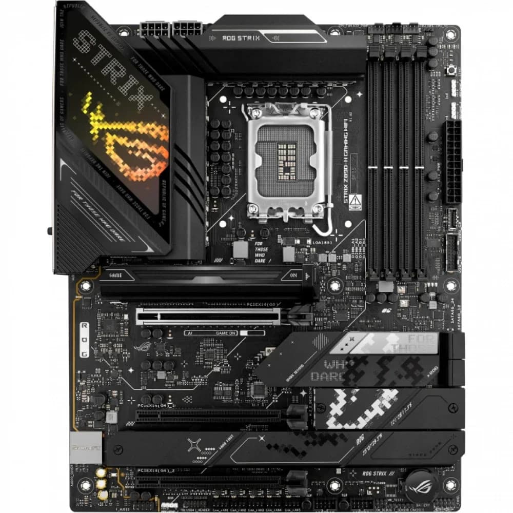 Сист.плата ASUS ROG STRIX Z890-H GAMING WIFI, Z890, 1851, 4xDDR5, 3xPCI-E x16, 4xM2, SATA, DP, HDMI, Wi-Fi 7, BOX