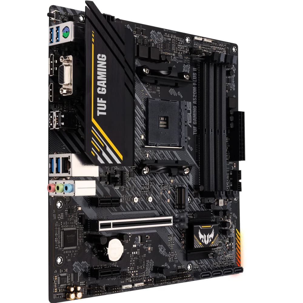 MB Socket AM4, MATX, AMD A520 (D-Sub+DVI+HDMI, GNIC) ASUS TUF GAMING A520M-PLUS II, 4DDR4, PCIx16