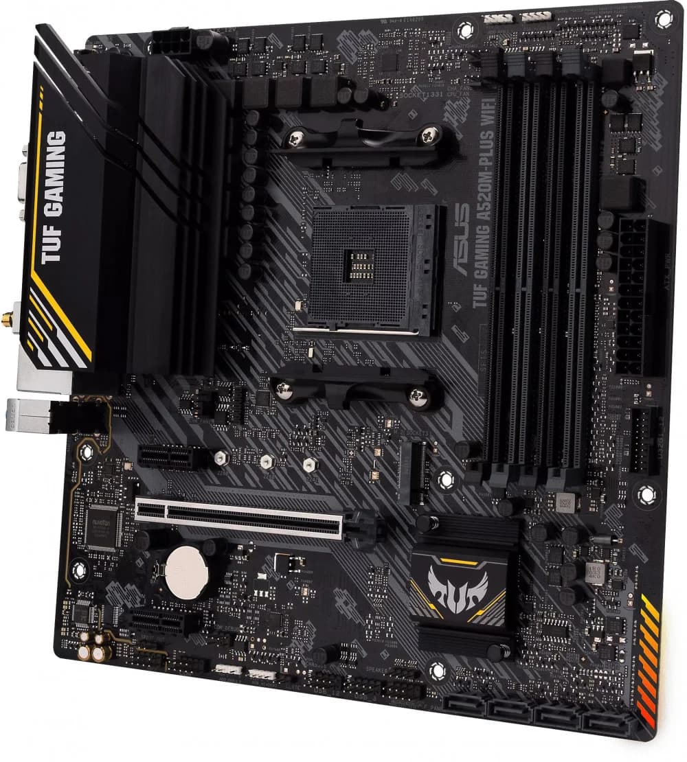 MB Socket AM4, MATX, AMD A520 (D-Sub+DVI+HDMI, GNIC) ASUS TUF GAMING A520M-PLUS WIFI, 4DDR4, PCIx16