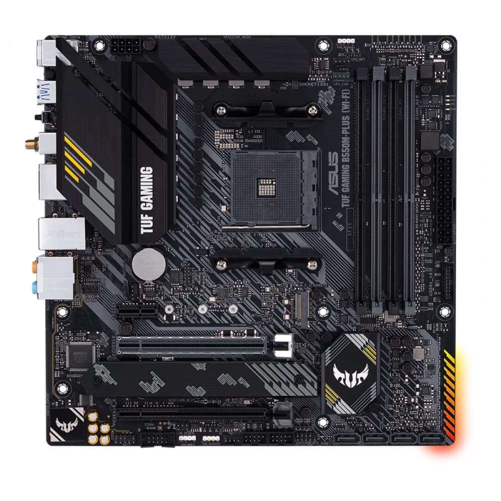 ASUS TUF GAMING B550M-PLUS WIFI II, Socket AM4, B550, 4*DDR4, HDMI+DP, CrossFireX, SATA3 + RAID, Audio, 2,5Gb LAN, USB 3.2*8, USB 2.0*6, COM*1 header (w/o cable) mATX 90MB19Y0-M0EAY0