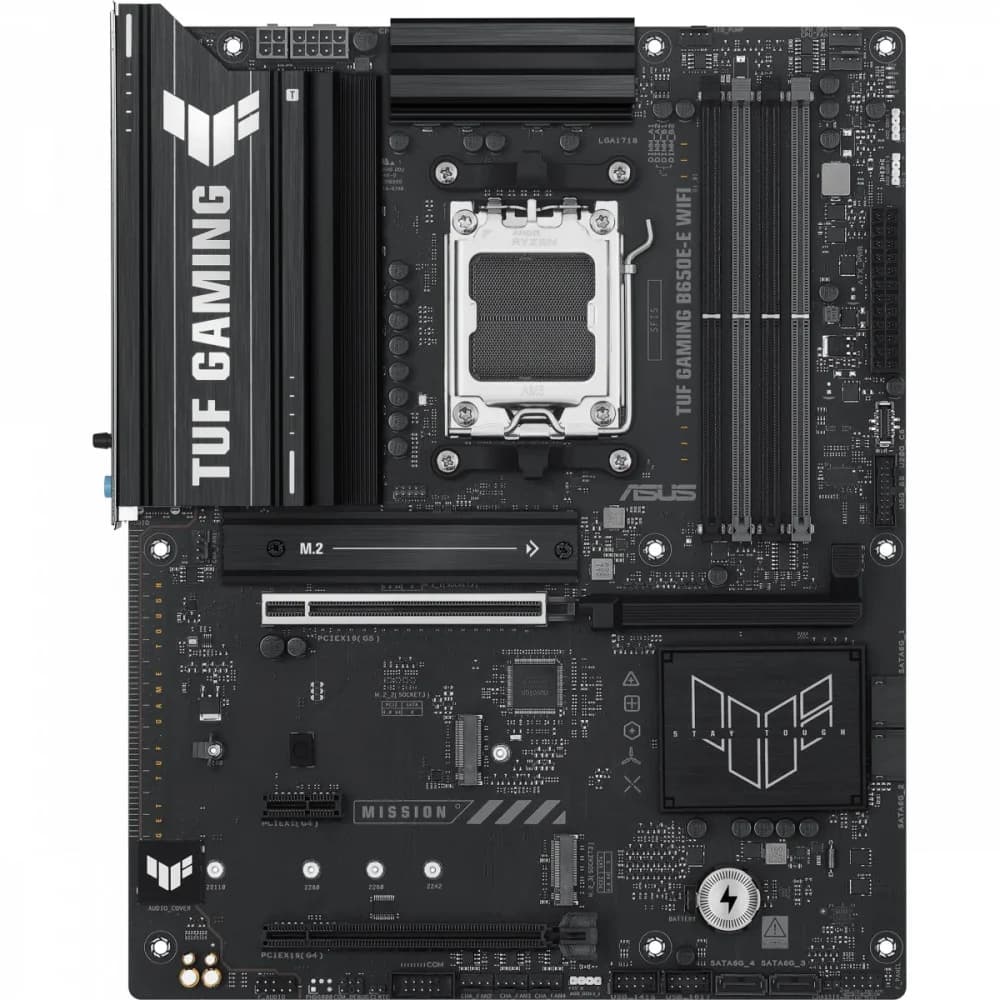 Материнская плата ASUS TUF GAMING B650E-E WIFI AM5 4xDDR5 4xSATA3 RAID 3xM.2 DP HDMI USB-C ATX