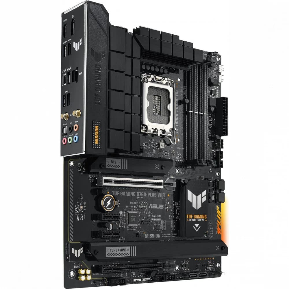 ASUS TUF GAMING B760-PLUS WIFI, LGA1700, B760, 2*DDR5, HDMI+DP, 4xSATA3 + RAID, M2, Audio, Gb LAN, USB 3.2, USB 2.0, ATX 90MB1ER0-M0EAY0