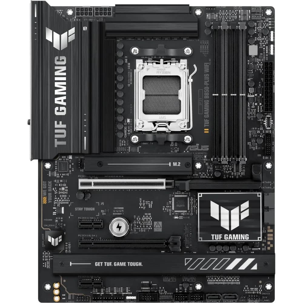 Материнская плата ASUS TUF GAMING B850-PLUS WIFI AM5 4xDDR5 4xSATA 3xM.2 HDMI DP USB-C ATX