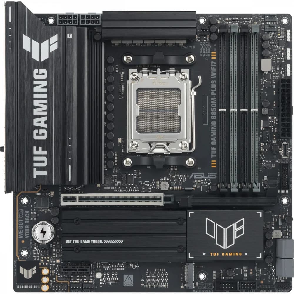 Материнская плата ASUS TUF GAMING B850M-PLUS WIFI7 AM5 4xDDR5 4xSATA 3xM.2 HDMI DP Type-C mATX
