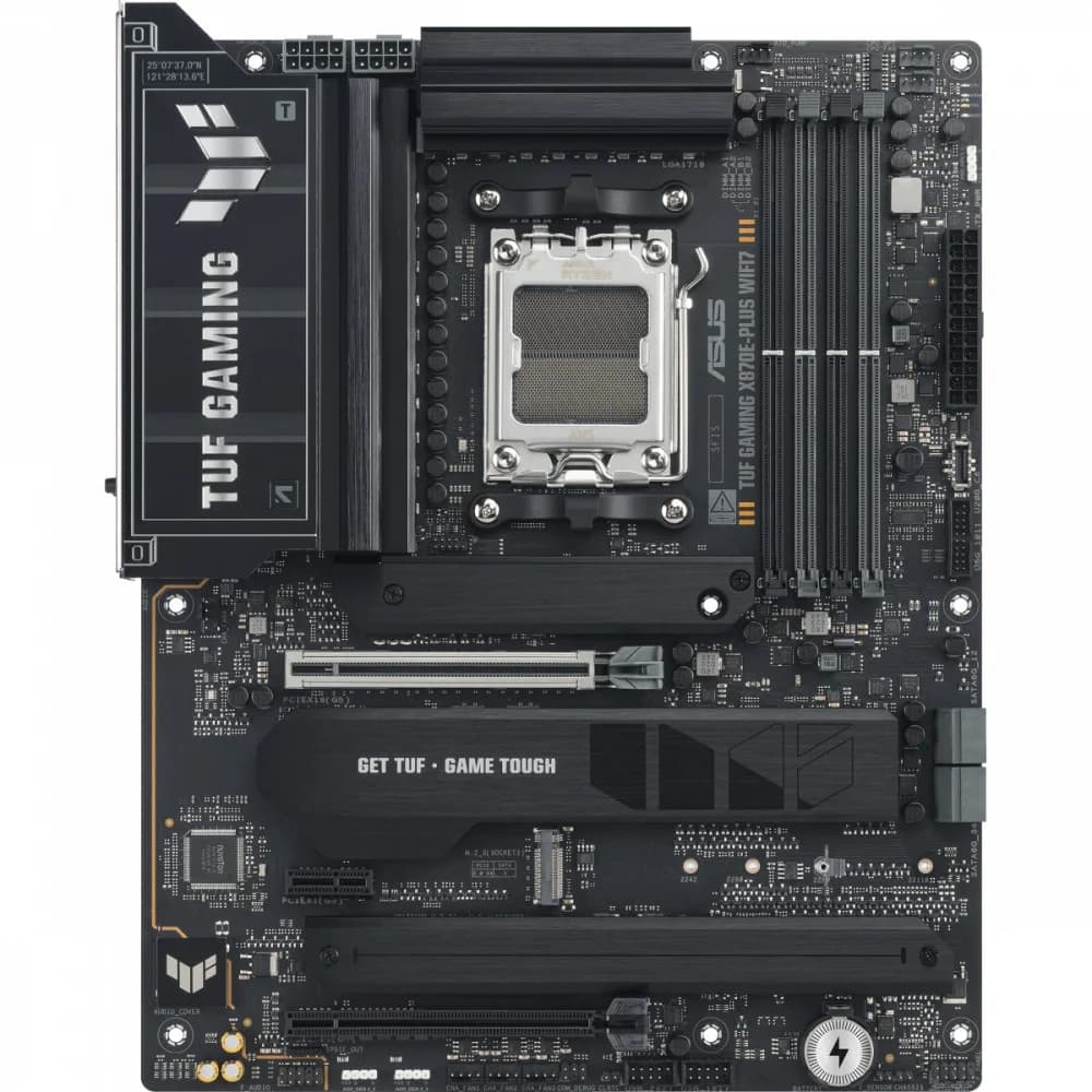 Сист.плата ASUS TUF GAMING X870E-PLUS WIFI7, X870E, AM5, 4xDDR5, 2xPCI-E x16, PCI-E x1, M2, SATA, HDMI, 2xUSB 40Gbps