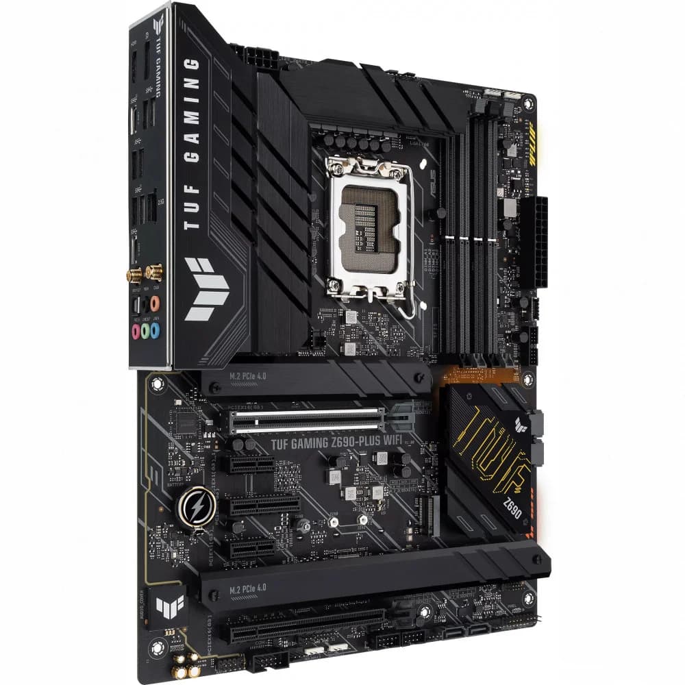 ASUS TUF GAMING Z690-PLUS WIFI, LGA1700, Z690, 4*DDR5, DP+HDMI, CrossFireX, SATA3 + RAID, Audio, Gb LAN, USB 3.2*8, USB 2.0*2, COM*1 header (w/o cable), ATX 90MB18V0-M0EAY0
