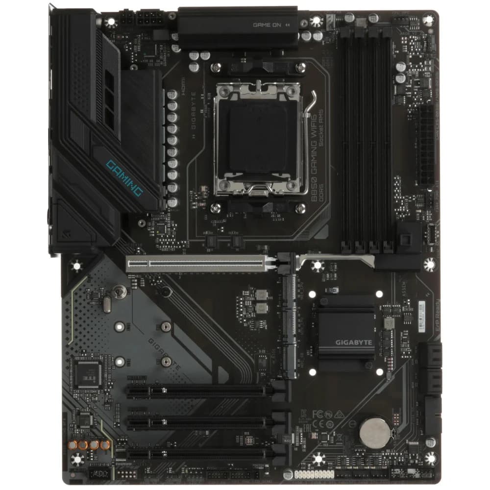 Матплата Gigabyte B850 Gaming WiFi6, AM5, ATX, 4DDR-5, 4xPCI-Ex16, 4SATA, 3xM.2, HDMI, DP, 16USB