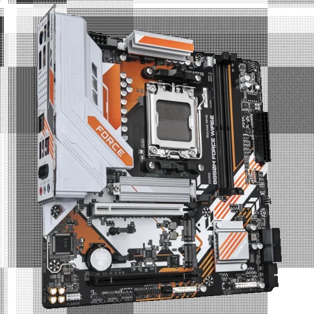 Матплата Gigabyte B850M Force WiFi6E, AM5,mATX, 2DDR-5,4SATA, 3xM.2, HDMI, DP