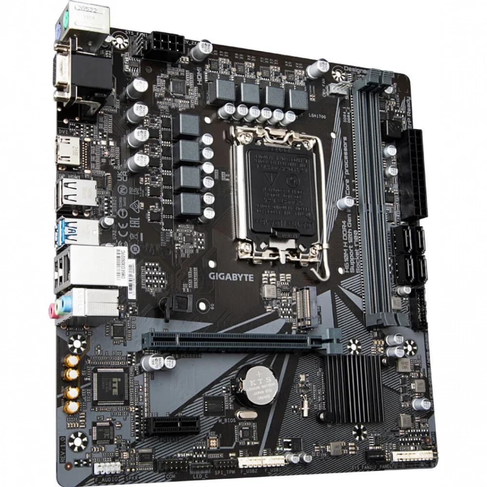 H610M H DDR4, Socket 1700, Intel®B660, 2xDDR4-3200, D-SUB+HDMI, 1xPCI-Ex16, 1xPCI-Ex1, 4xSATA3(RAID 0/1/5/10), 1xM.2, 8Ch Audio, GLan, (4+4)xUSB2.0, (2+2)xUSB3.2, 2xPS/2, mATX, RTL (830465)