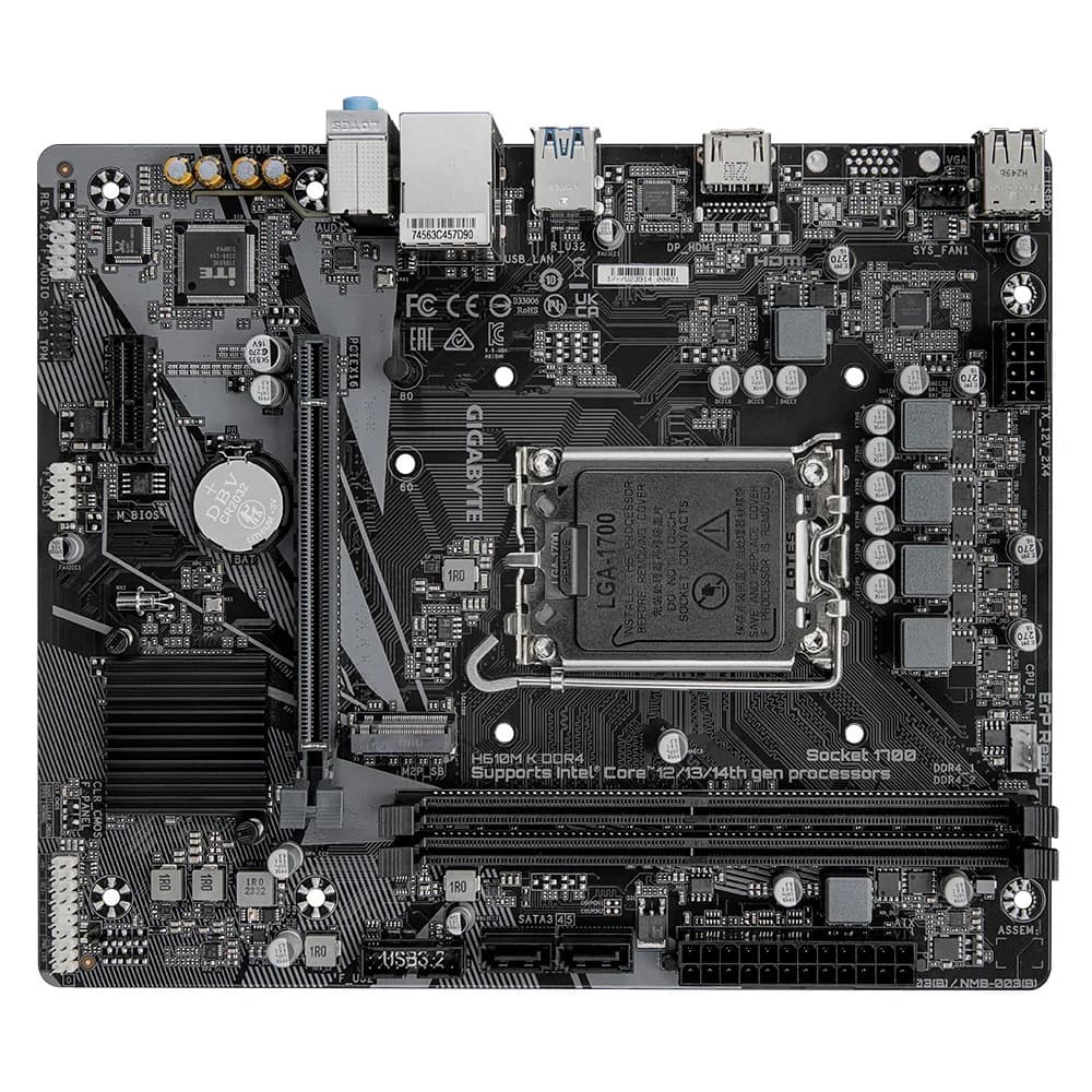 Материнская плата GigaByte H610M K DDR4 (rev. 2.0)