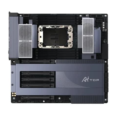 Сист.плата Gigabyte W790 AI TOP 1.0 2B, W790, LGA4677, 8xDDR5, 5 x PCI Express x16, 4 x M.2, 8 x SATA, Wi-Fi 7 BE200NGW