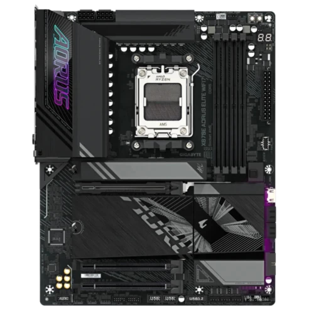 Материнская плата GIGABYTE X870E AORUS ELITE WIFI7, AM5 X870, 4xDDR5, PCIe5.0, 4xM.2, ATX