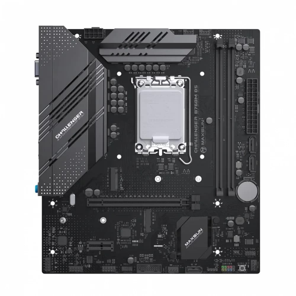 MAXSUN MS-Challenger B760M D5, LGA1700, B760, 2*DDR5, 3*SATA3, 3*M.2, 2*USB 3.2, 6*USB 2.0, 1*PCIEx16, 1*PCIEx1, VGA+HDMI, mATX