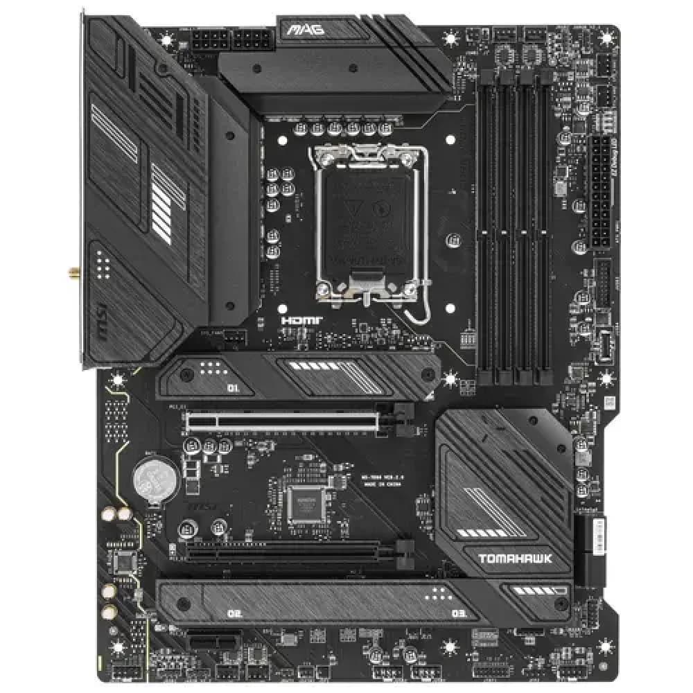 Материнская плата MSI MAG B760 TOMAHAWK WIFI (Soc-1700, B760, 4xDDR5, ATX, 2.5Gg+VGA+HDMI+DP) (MAG B760 TOMAHAWK WIFI)