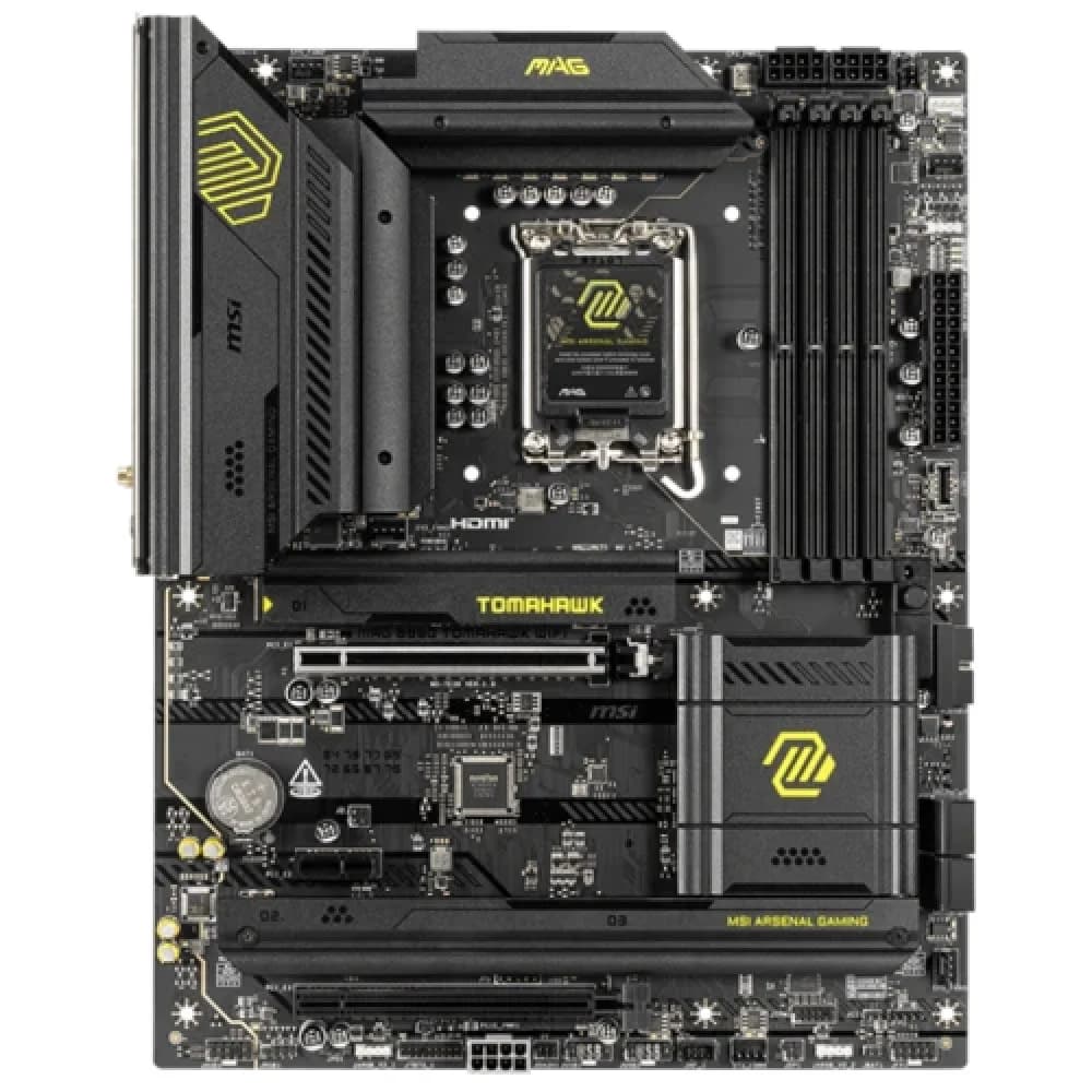 Материнская плата MSI MAG B860 TOMAHAWK WIFI B860, LGA1851, 4*DDR5, 2*PCIEx16, 1*PCIEx1, 3*M.2, 3*TypeC, 4*USB3.2Gen2, 2*USB3.2Gen1, 8*USB2.0, 4*SATA3.0, 5G, Type-C DP, DP, HDMI, ATX, RTL