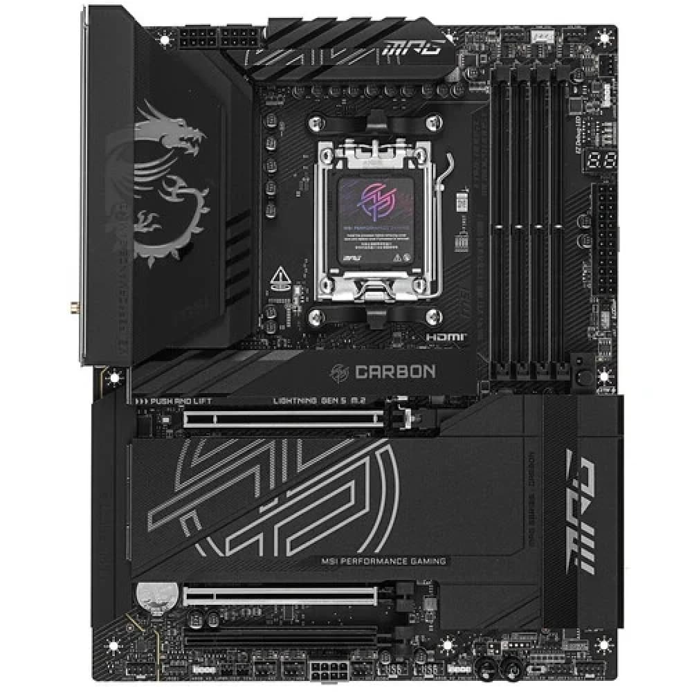 Материнская плата MSI MPG X870E CARBON WIFI AM5 X870E 4xDDR5 4xSATA3 RAID 4xM.2 HDMI DP ATX