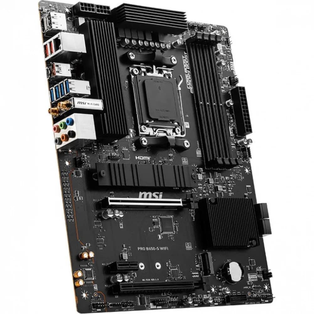 PRO B650-S WIFI \601-7E26-040,10 \801-7E26-004 \STD OPT:C PRO B650-S WIFI, B650, AM5, 4DDR5, 2PCI-Ex16, 1PCI-Ex1, 2M.2, 4SATA3, 1USB 20G, 4USB 10G, 6US