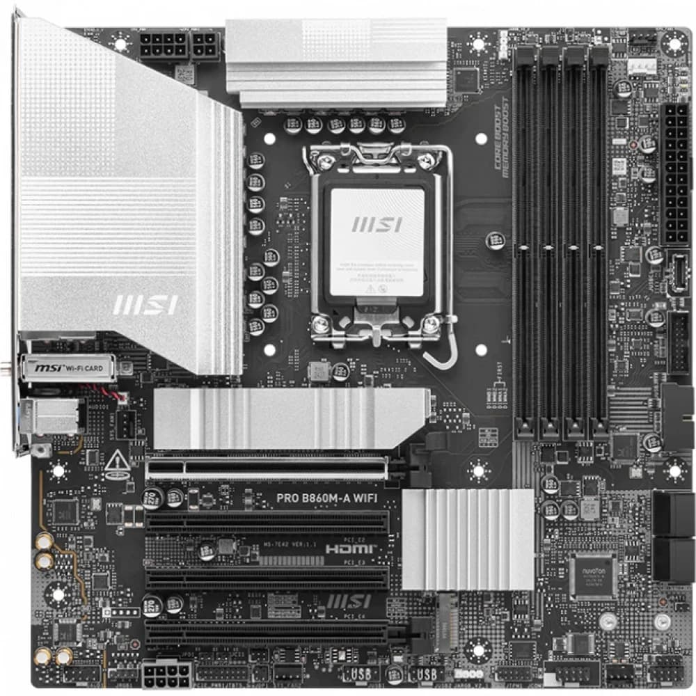 Материнская плата B860 S1851 MATX PRO B860M-A WIFI MSI