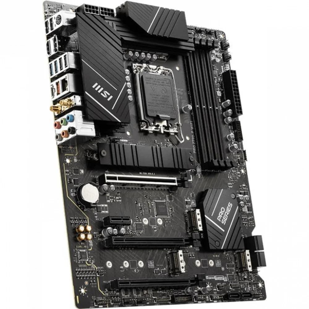 PRO Z790-P WIFI MS-7E06\PRO Z790-P WIFI\601 -7E06-030,21\801 -7E06-010\STD OPT:C PRO Z790-P WIFI, Z790,LGA1700,4DDR5,3PCI -Ex16,1PCI - Ex1,4M.2,1USB3.2 Gen2 X2, 6USB3\