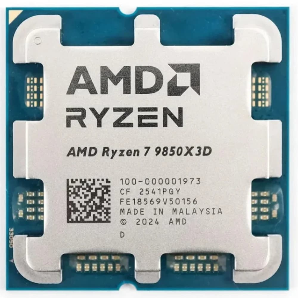 Процессор AMD Ryzen 7 9850X3D 4,7Гц (5,6ГГц Turbo) 8-ядер 16-потоков, 8MB L2, 96MB L3, 120W, AM5 OEM 100-000001973