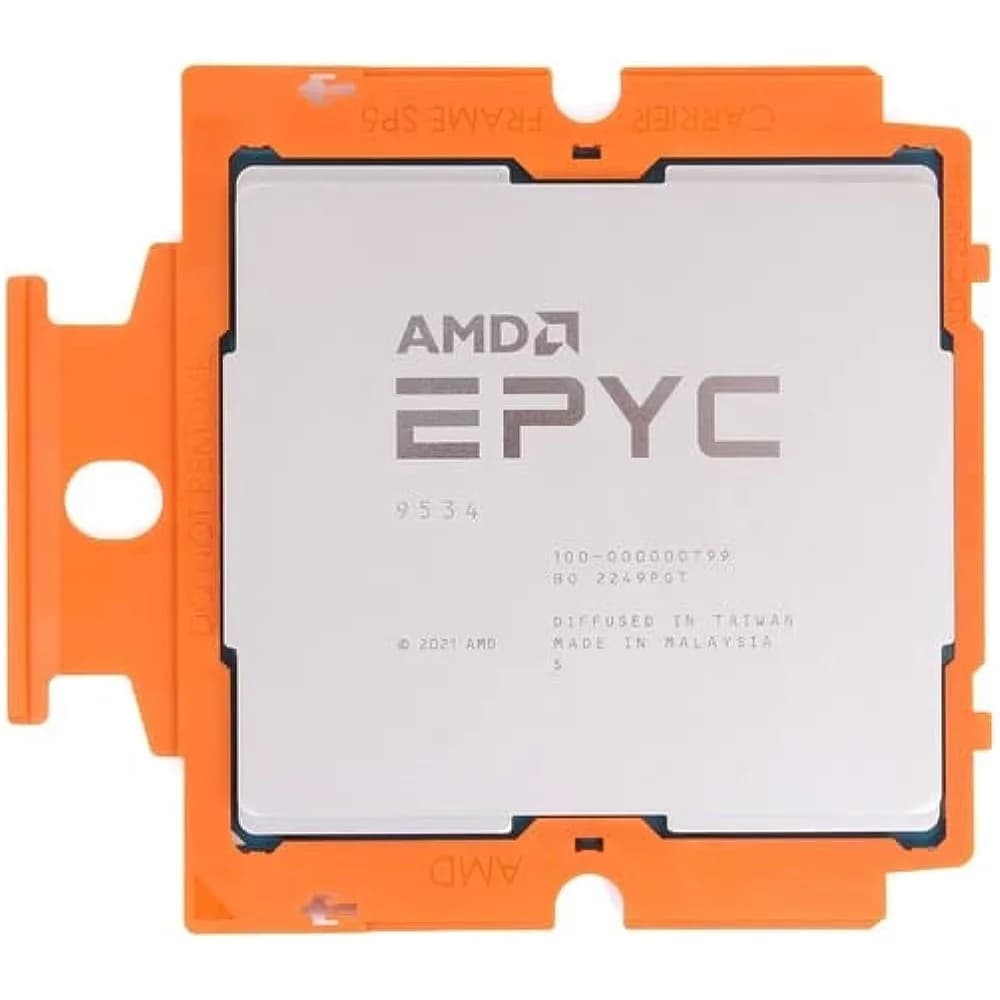 EPYC 9534 64 Cores, 128 Threads, 2.45/3.GHz, 256M, DDR5-4800, 2S, 240/300W OEM