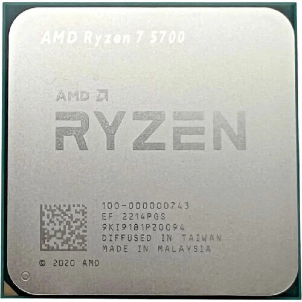 AMD CPU Desktop Ryzen 7 8C/16T 5700 (3.7/4.6GHz, 20MB,65W,AM4) tray