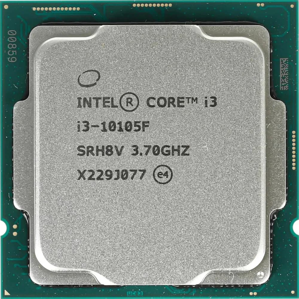 Core i3-10105F OEM (Comet Lake, 14nm, C4/T8, Base 3,70GHz, Turbo 4,40GHz, Without Graphics, L3 6Mb, TDP 65W, S1200) OEM {147} (CM8070104291323)