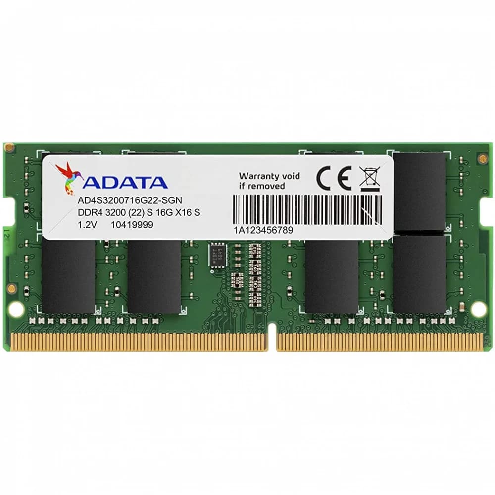 Модуль памяти ADATA 16GB DDR4 3200 SO-DIMM Premier AD4S320016G22-SGN, CL22, 1.2V