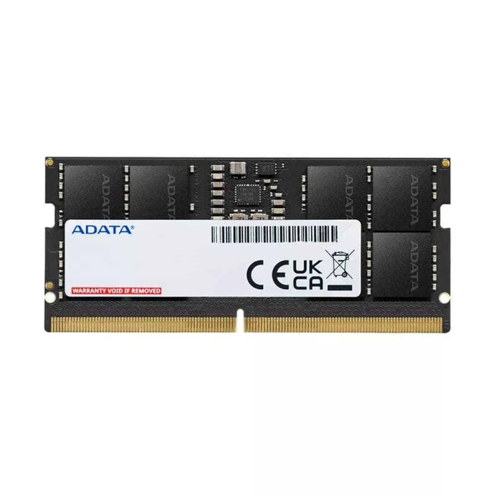 Memory Module ADATA DDR5 Общий объём памяти 8Гб Module capacity 8Гб Количество 1 5600 МГц Множитель частоты шины 46 1.1 В черный AD5S56008G-S