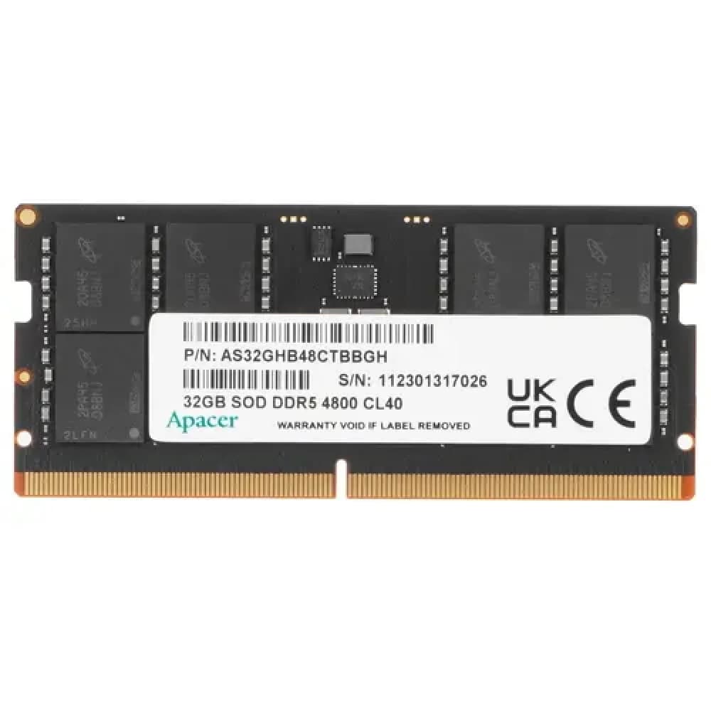 32GB Apacer DDR5 4800 SODIMM FS.32G2A.PTH CL40, 1.2V, 2048x8, RTL