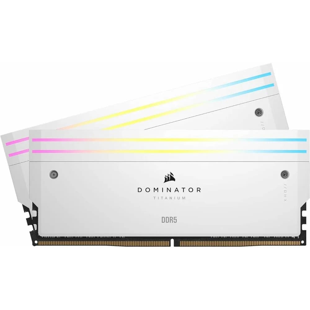 DDR-5 DIMM 32GB/7000MHz Corsair Dominator Titanium RGB, 2x16GB Kit, CL34-42-42-96, 1.45V, White, BOX