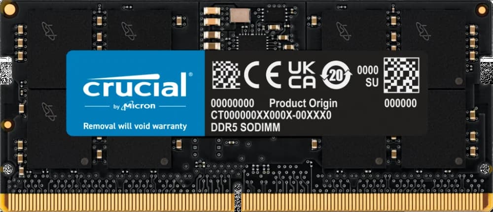Модуль памяти Crucial 16GB DDR5 5600 DIMM Classic Non-ECC, CL46, 1.1V, RTL