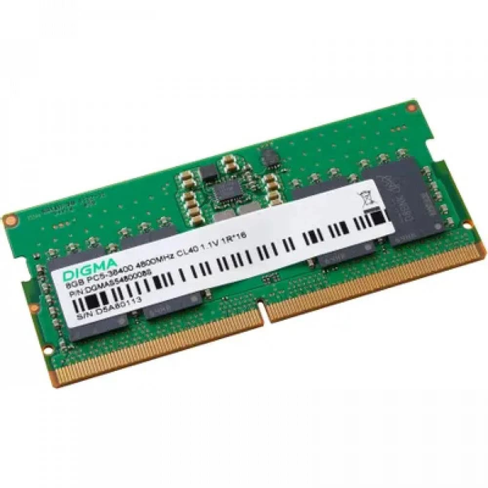 Память DDR5 16GB 4800MHz Digma DGMAS54800016S RTL PC5-38400 CL40 SO-DIMM 262-pin 1.1В single rank Ret